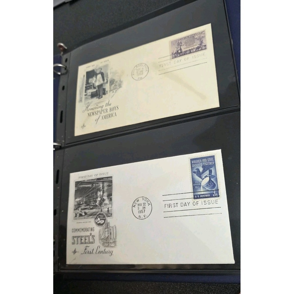 1940-80s First Day of Issue Stamps/Envelopes Lot of 18 History Vintage Collect